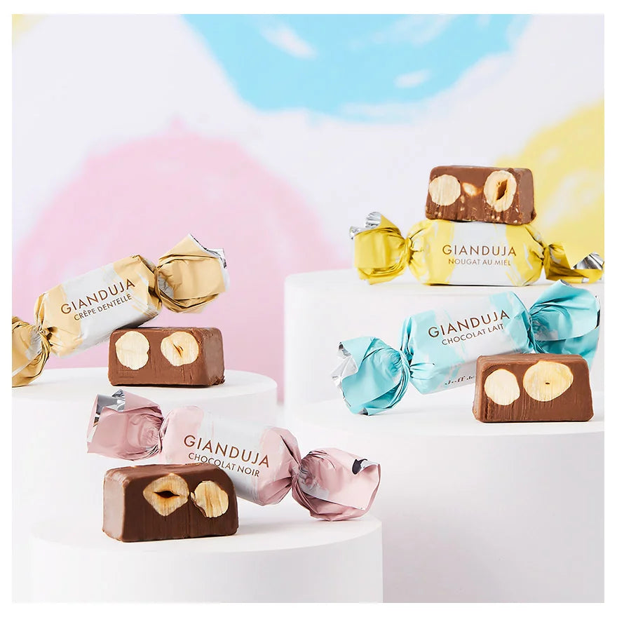 TIN OF ASSORTED HAZELNUT GIANDUJAS