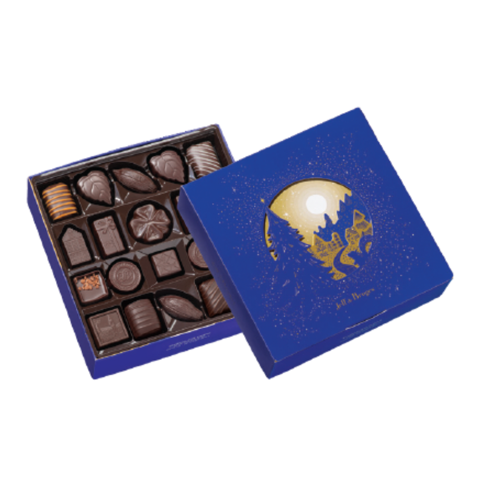 CHRISTMAS BALLOTIN DARK CHOCOLATE PRE-FILLED 500G