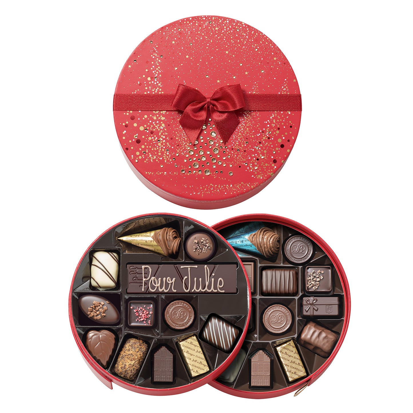 ROUND CHRISTMAS BOX 30 CHOCOLATES