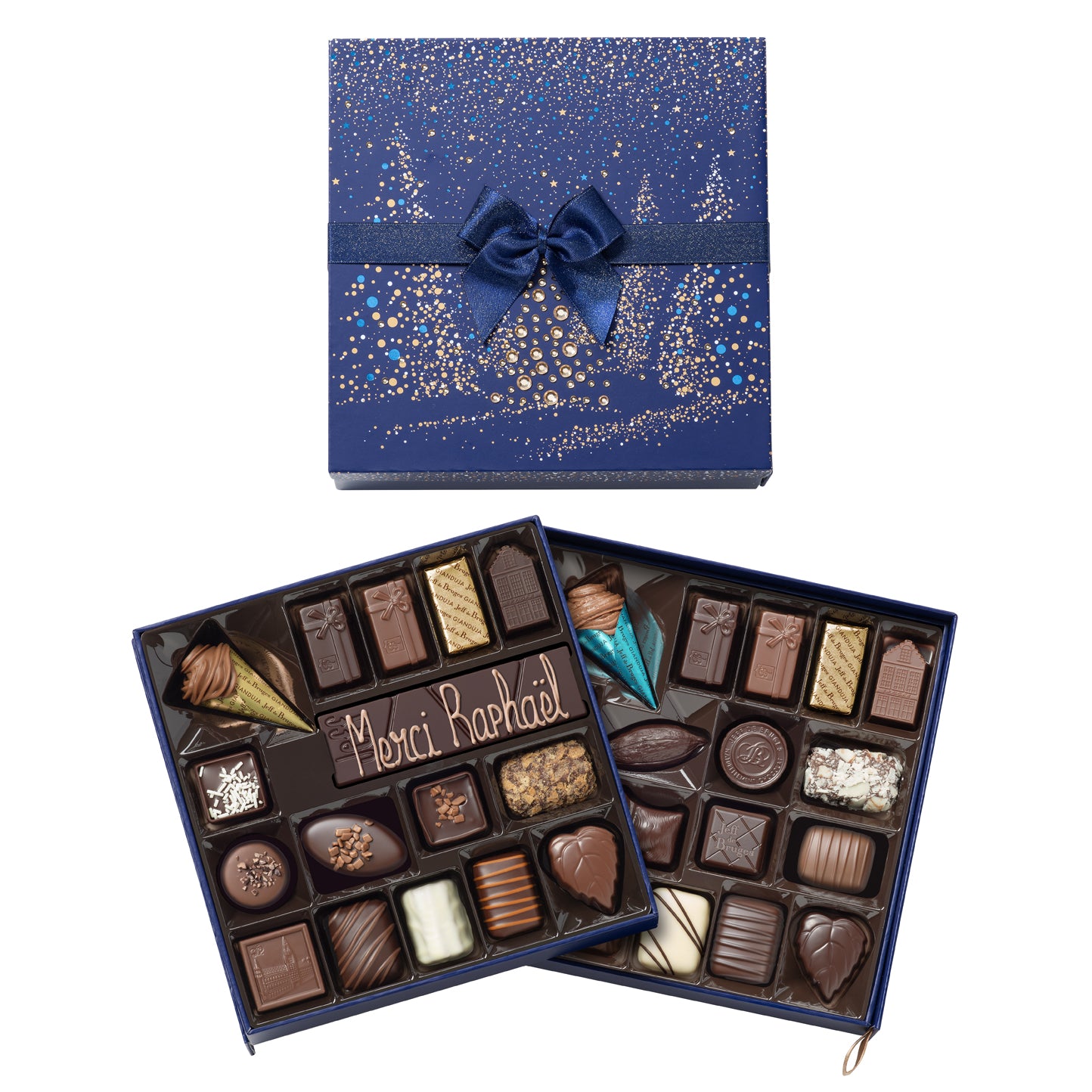 SQUARE CHRISTMAS BOX 36 CHOCOLATES