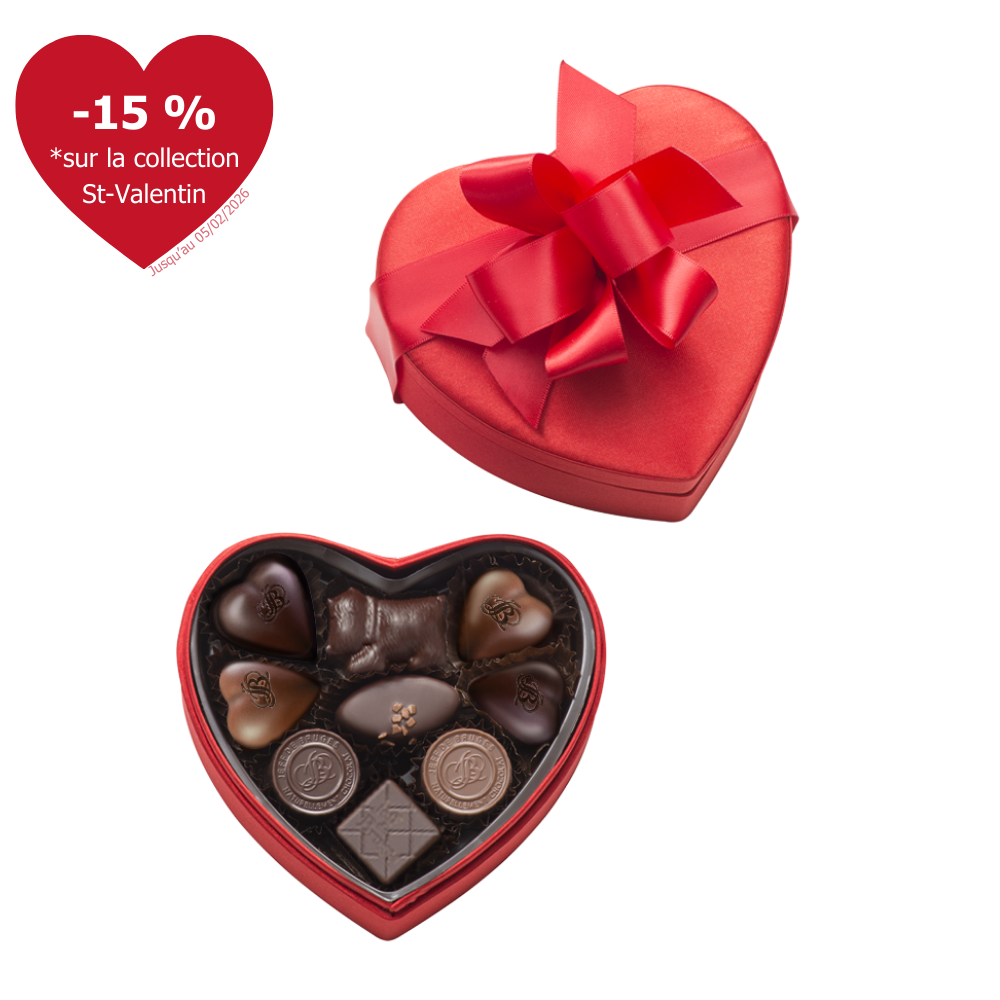 SATIN HEART BOX 13 cm