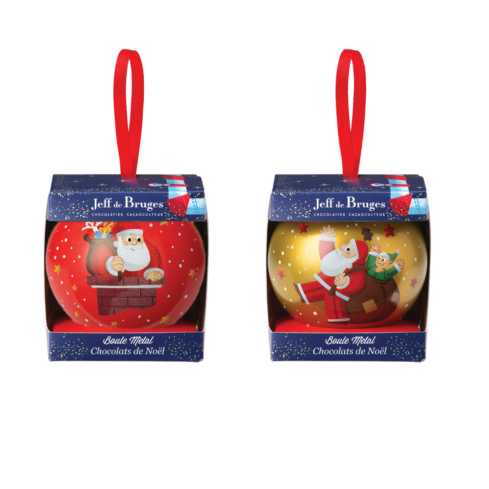 DECORATED METAL CHRISTMAS BAUBLE