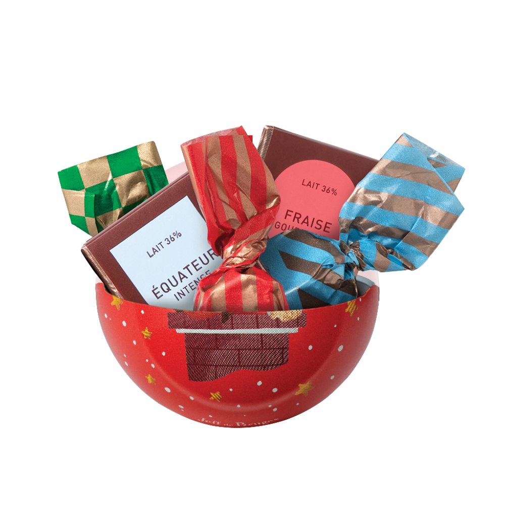 DECORATED METAL CHRISTMAS BAUBLE