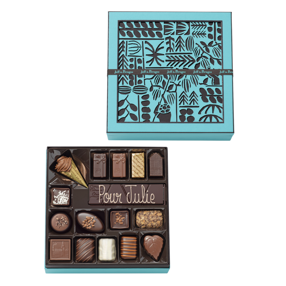 【apple】Jeff de Bruges パテ　ド　フリュイ SQUARE BOX 36 ASSORTED CHOCOLATES