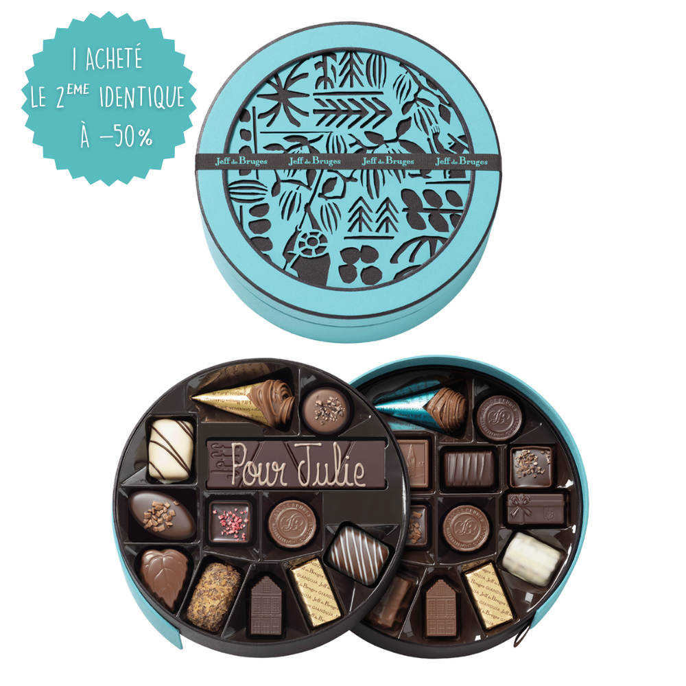 BOITE RONDE 30 CHOCOLATS ASSORTIS