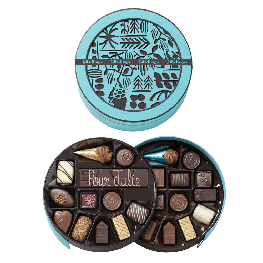 BOITE RONDE 30 CHOCOLATS ASSORTIS