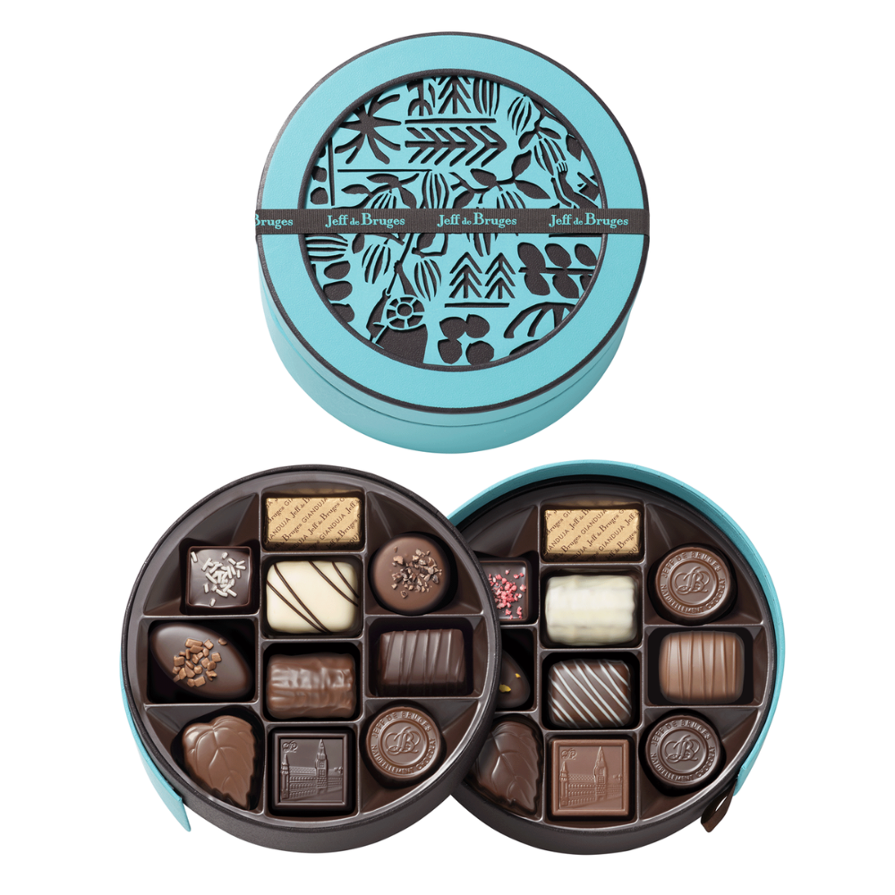 BOITE RONDE 20 CHOCOLATS ASSORTIS