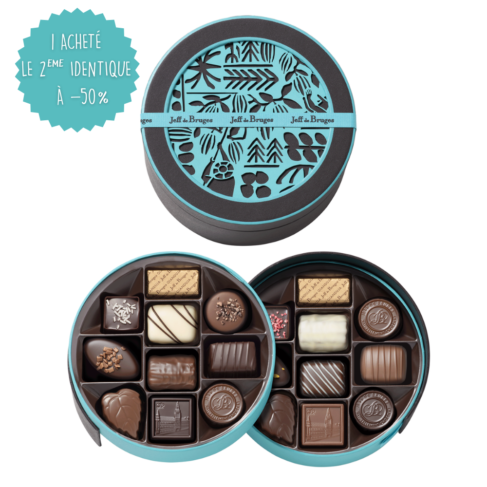 BOITE RONDE 20 CHOCOLATS ASSORTIS