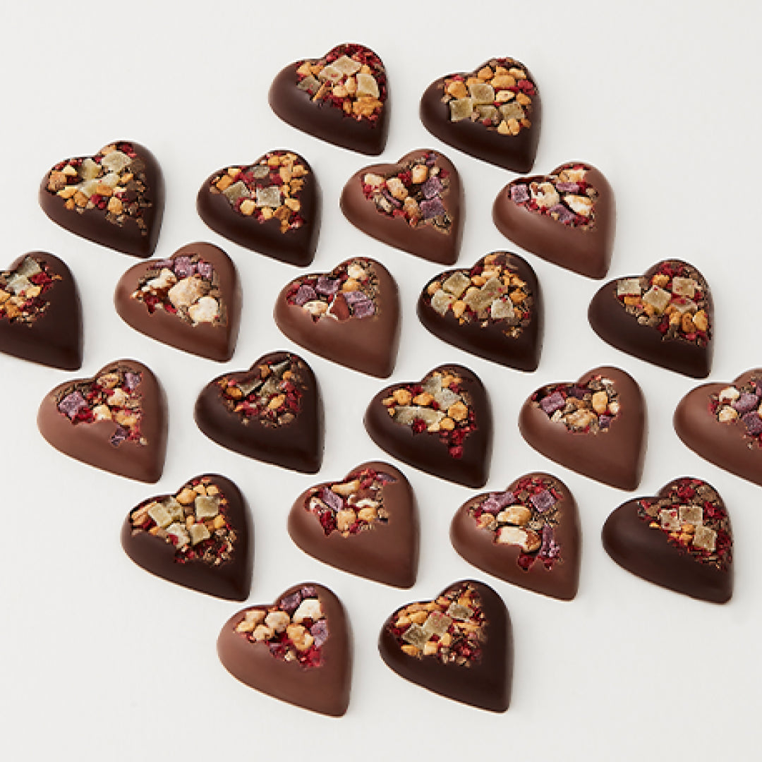 BOITE SAINT VALENTIN 16 COEURS ASSORTIS