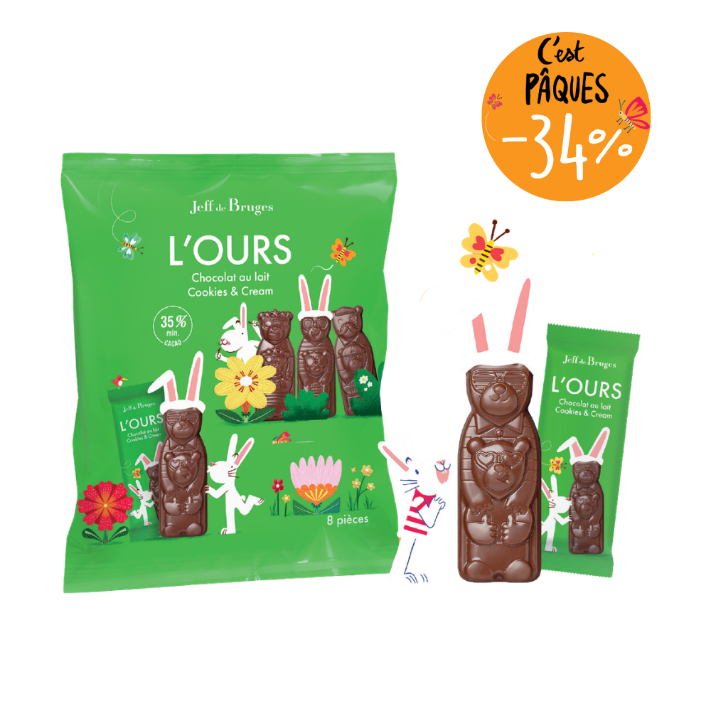 8 COOKIES & CREAM BEARS