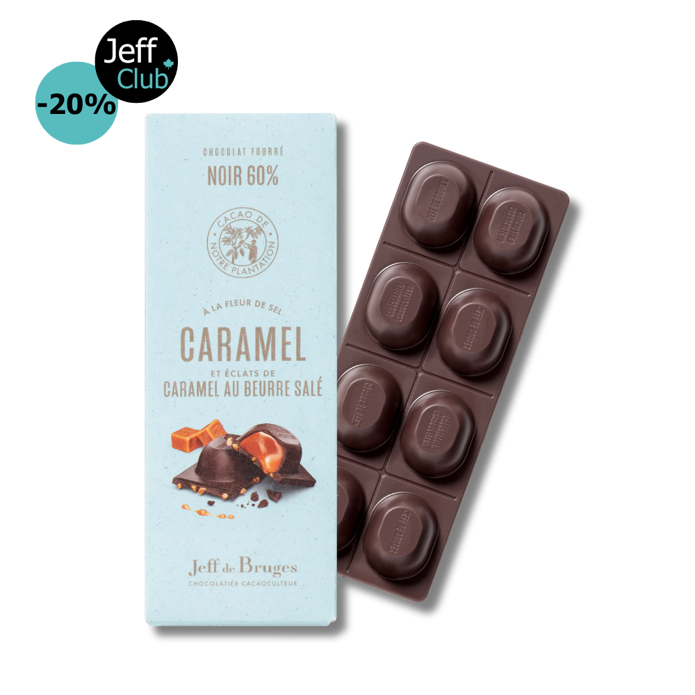 SALTED BUTTER & CARAMEL 60% DARK CHOCOLATE FILLED BAR