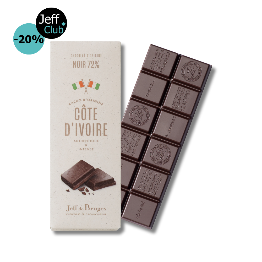 TABLETTE Nᵒ04 CÔTE D'IVOIRE 72% CHOCOLAT NOIR
