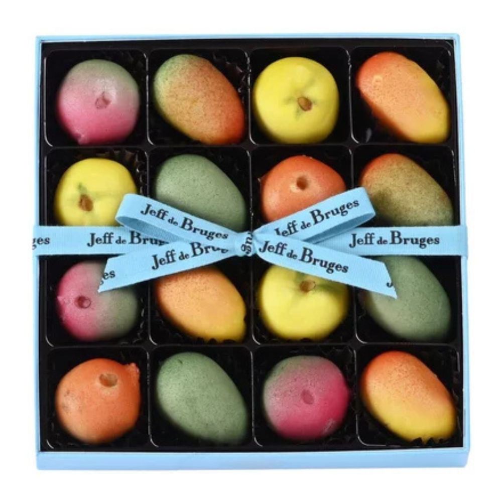 BOITE SPÉCIALITÉ 16 FRUITS EN PÂTES D'AMANDES