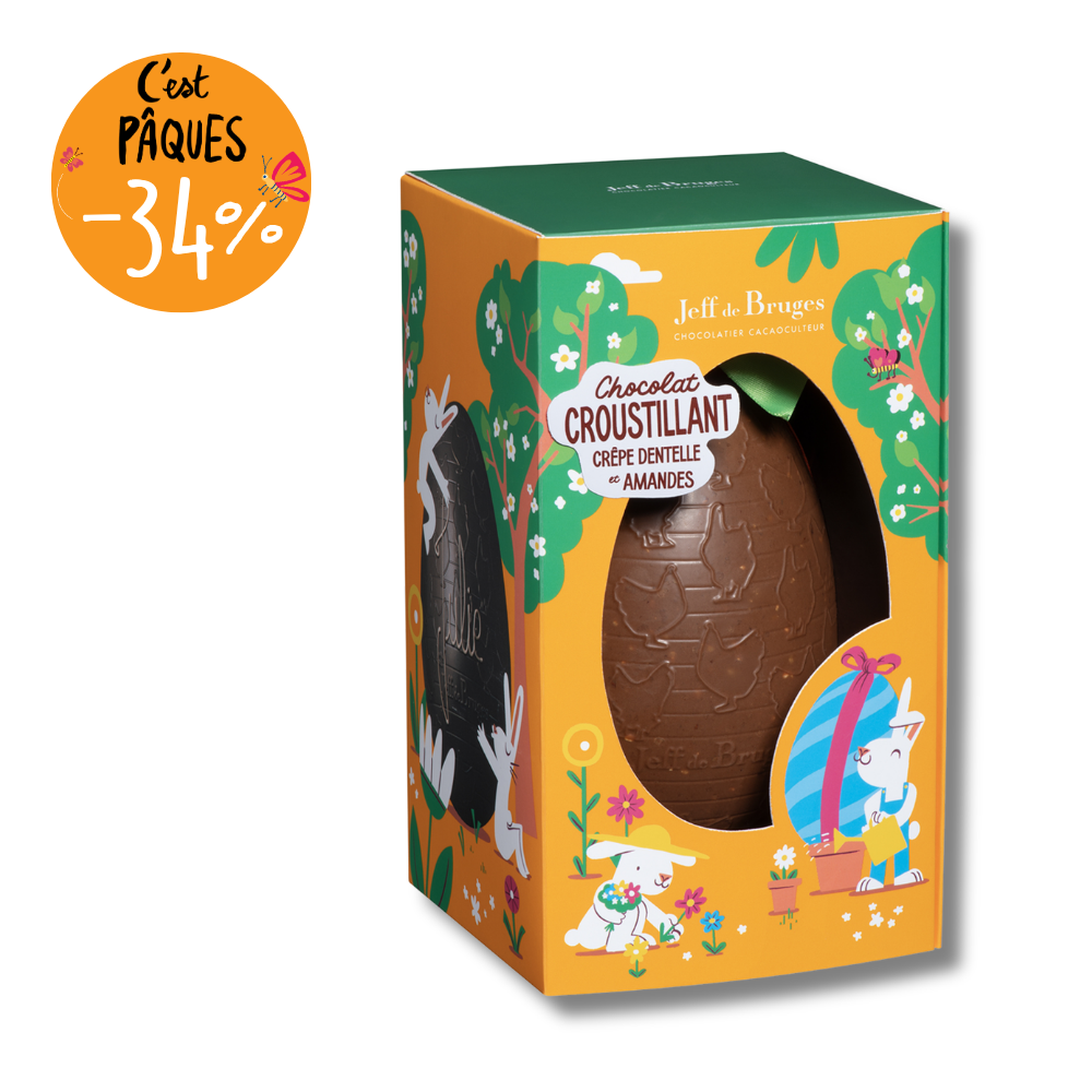 ŒUF GARNI EN CHOCOLAT 13CM