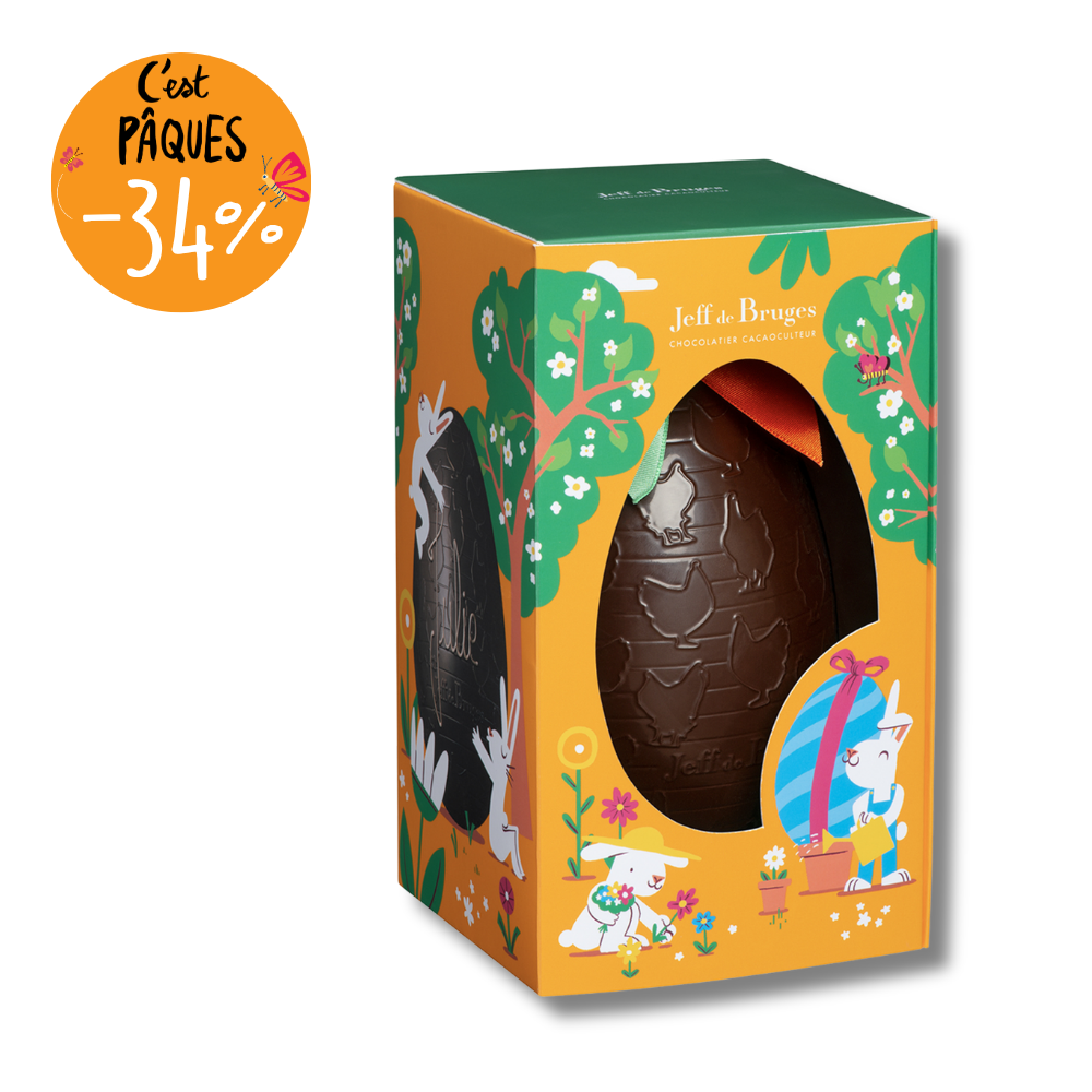 ŒUF GARNI EN CHOCOLAT 13CM