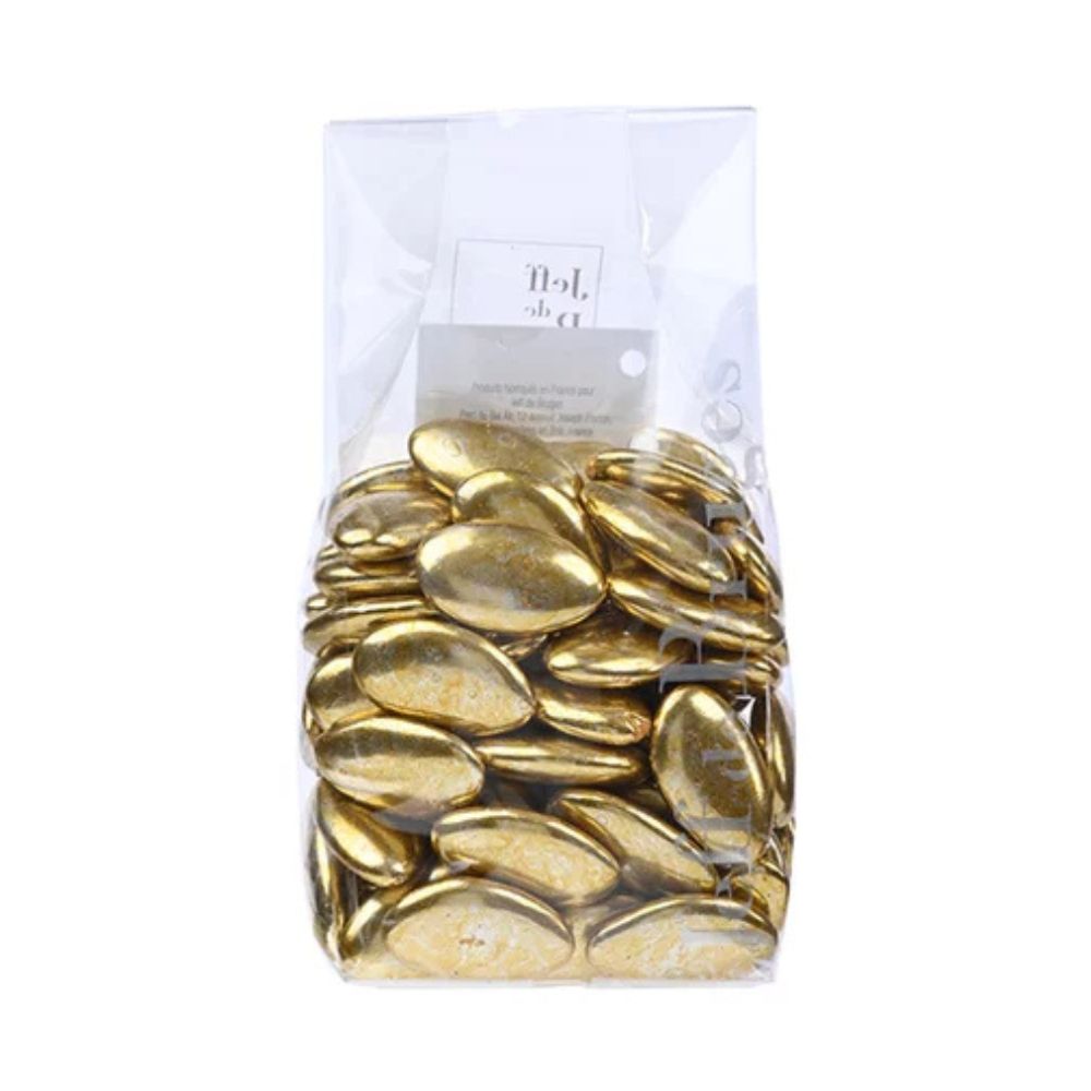BAG OF DARK CHOCOLATE DRAGÉES 50% GOLD COCOA