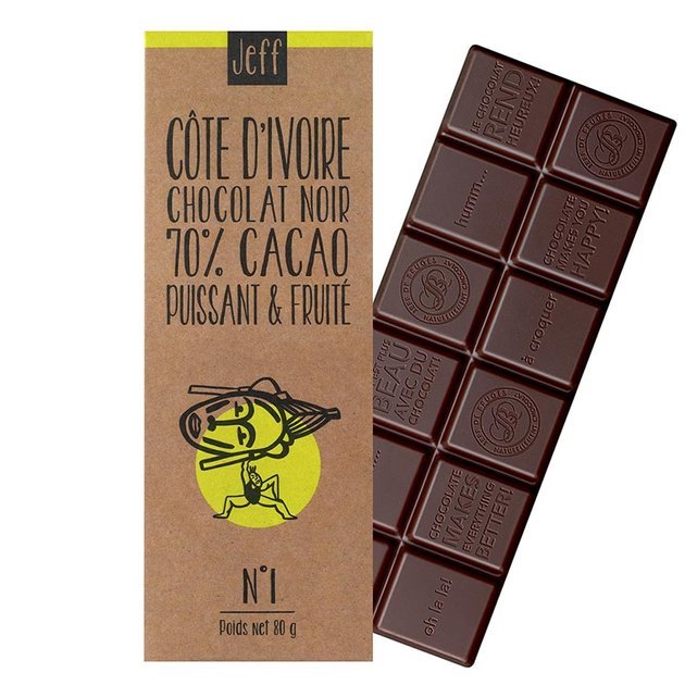 TABLET N°1 DARK CHOCOLATE 70% IVORY COAST