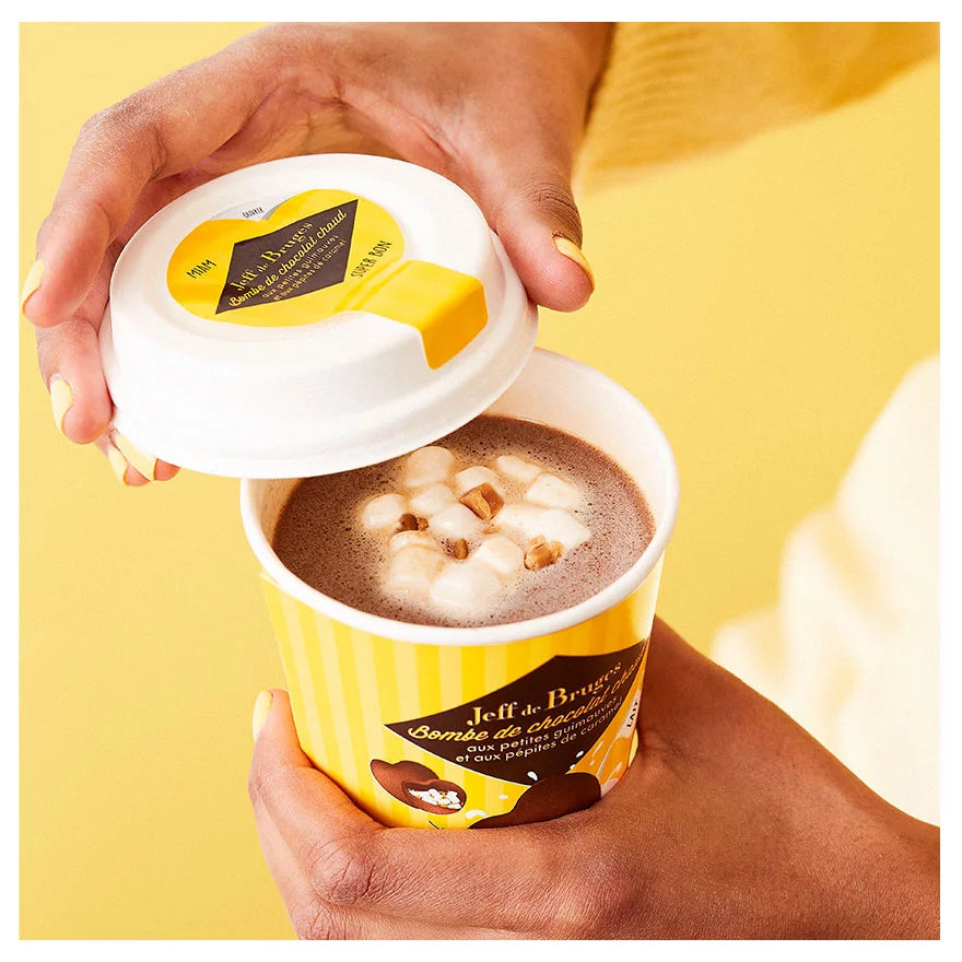 MILK CHOCOLATE BOMBS WITH CARAMEL AND MARSHMALLOWS