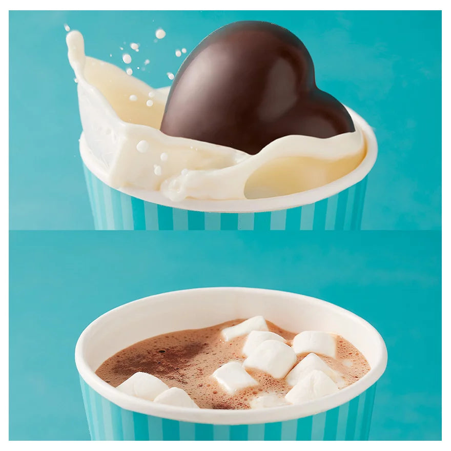 DARK CHOCOLATE BOMB AND SMALL MARSHMALLOWS