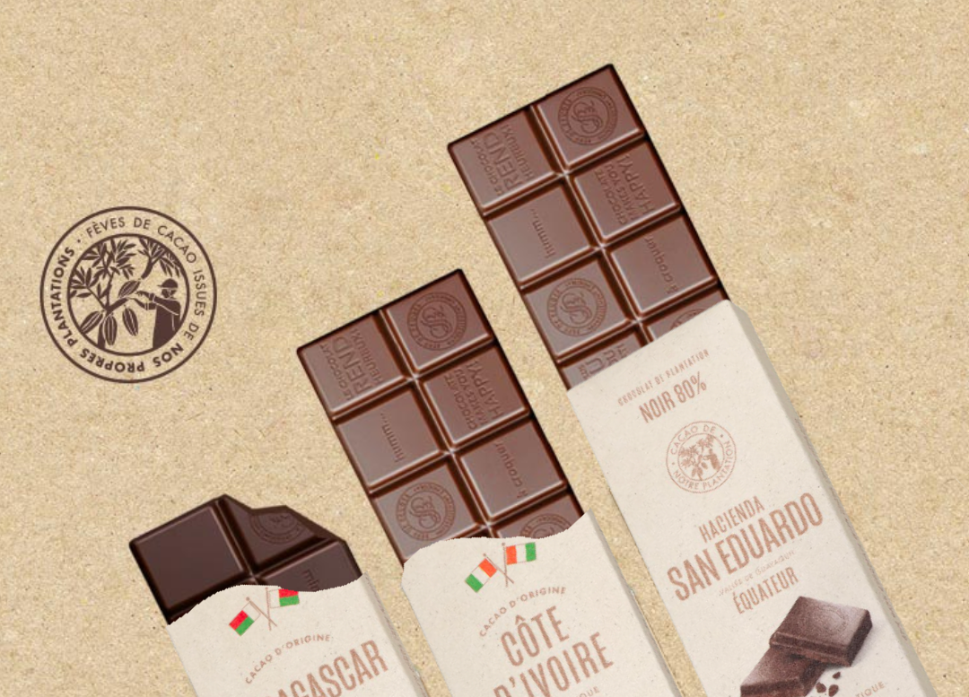 Tablettes, écorces et carrés
