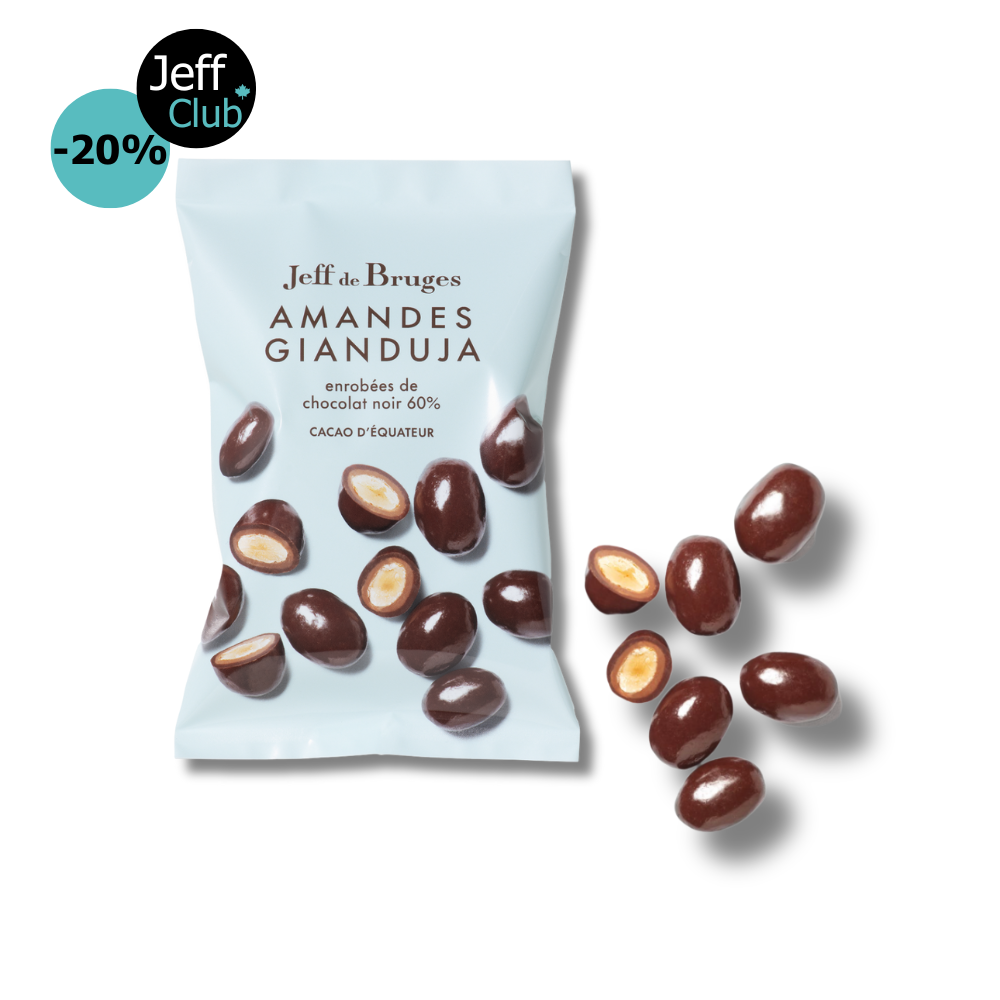 BLACK ALMONDS 60% GIANDUJA 50G