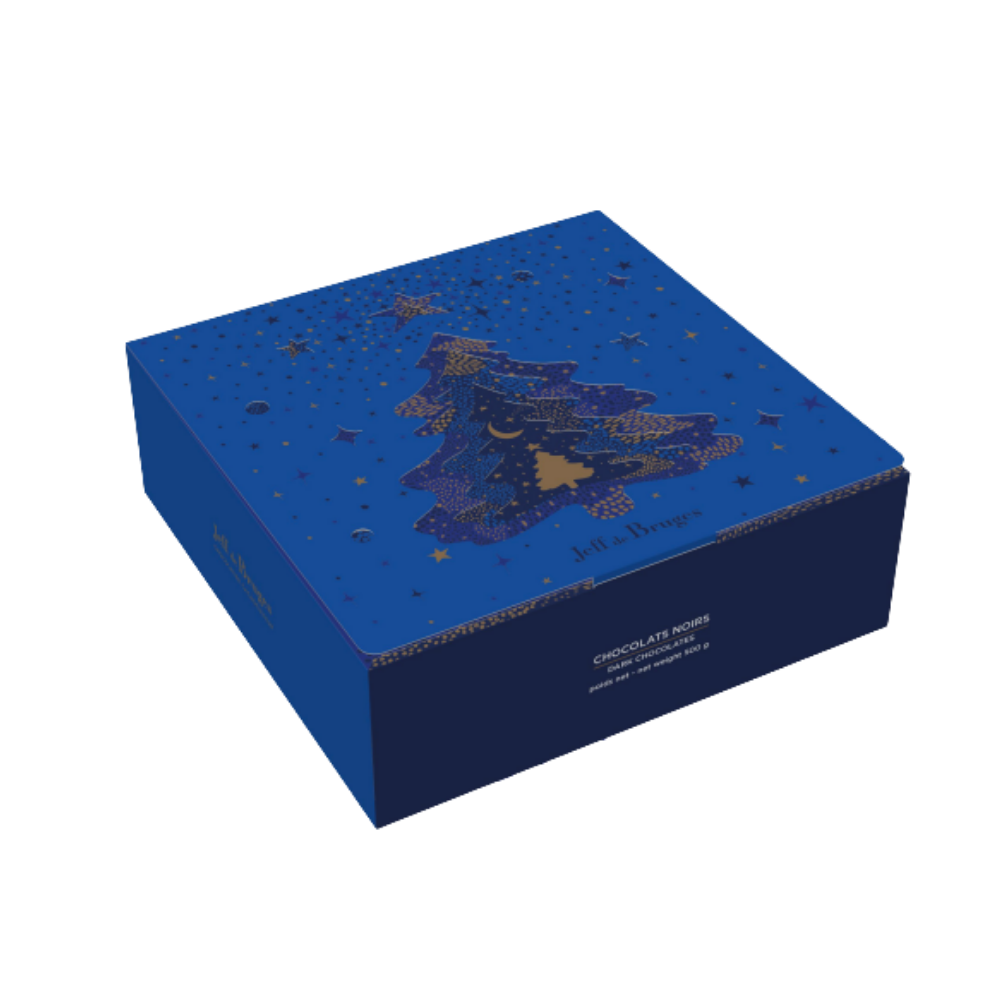 CHRISTMAS BALLOTIN DARK CHOCOLATE PRE-FILLED 500G 