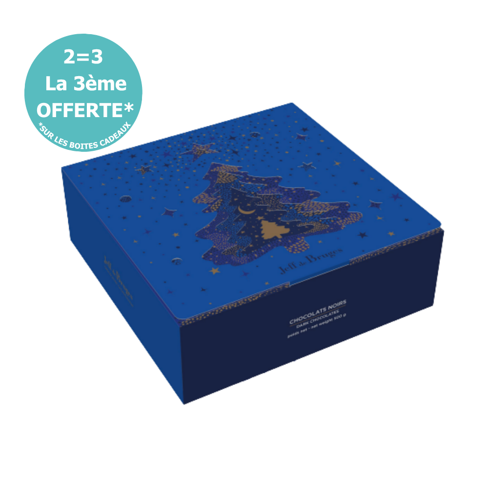 BOITE CADEAU CHOCOLAT NOIR NOËL 500g