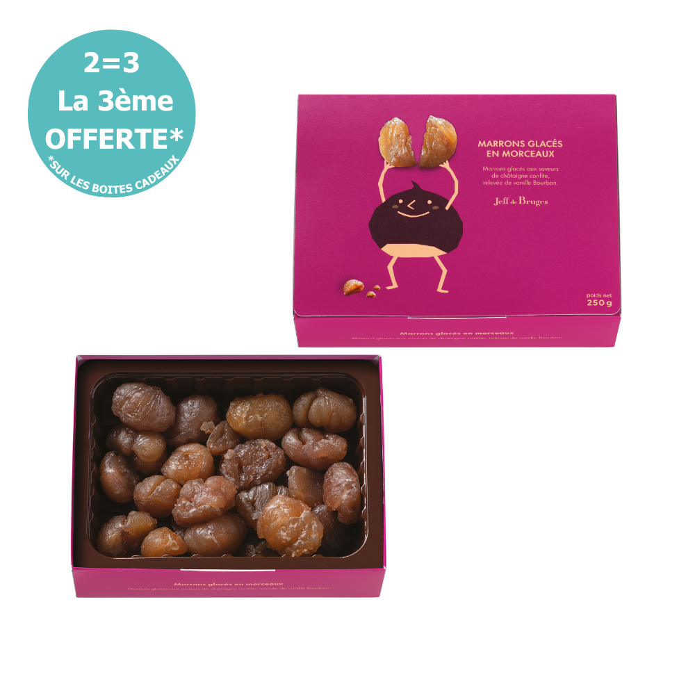 BOITE MARRONS GLACÉS EN MORCEAUX