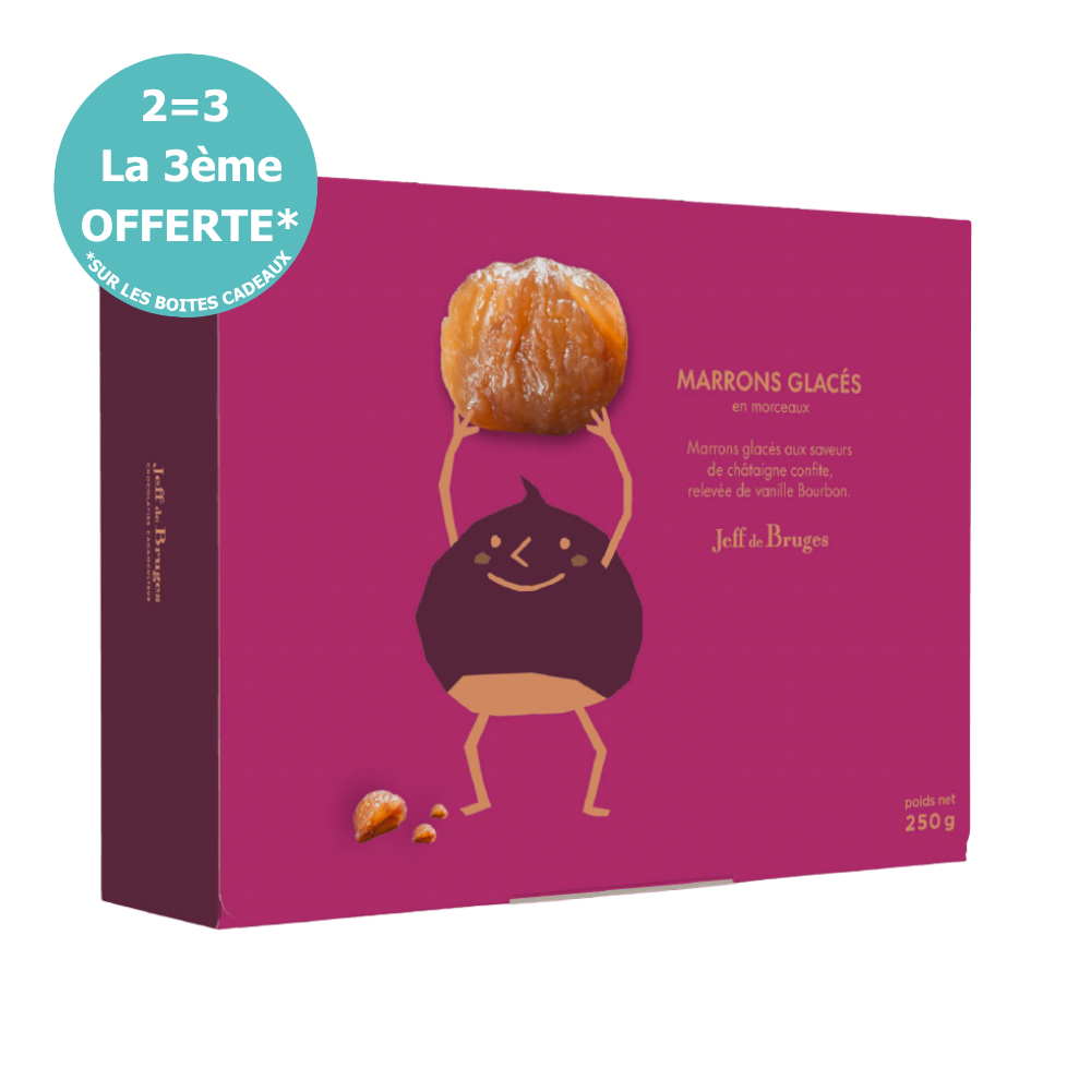 BOITE MARRONS GLACÉS EN MORCEAUX