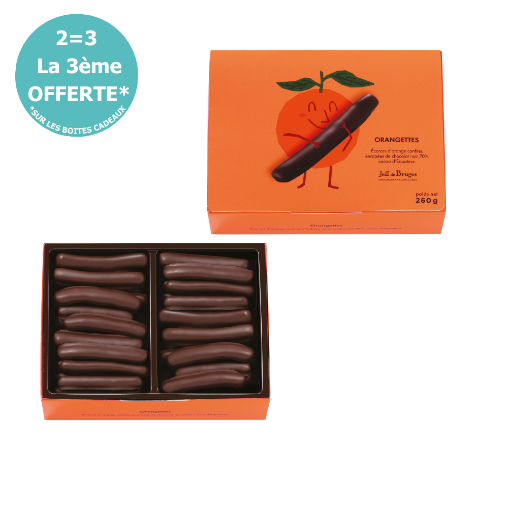 BOITE ORANGETTES CHOCOLAT NOIR