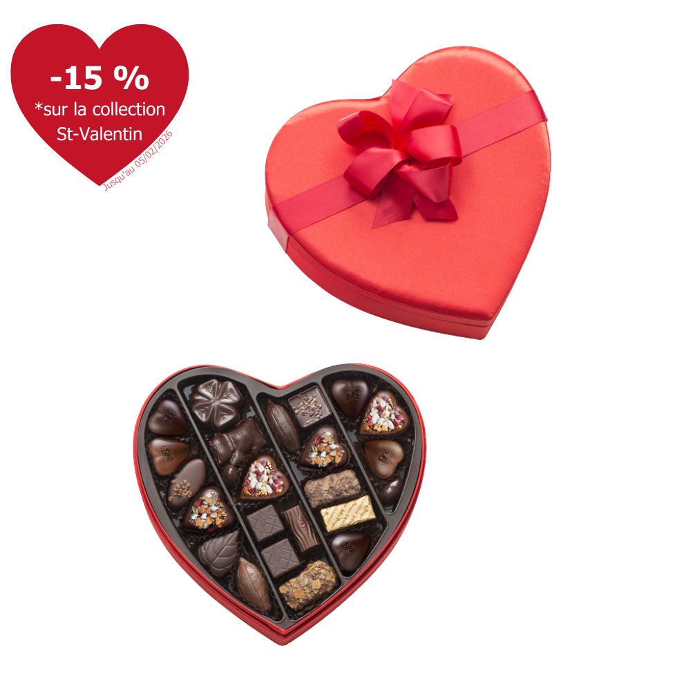 SATIN HEART BOX 21 cm