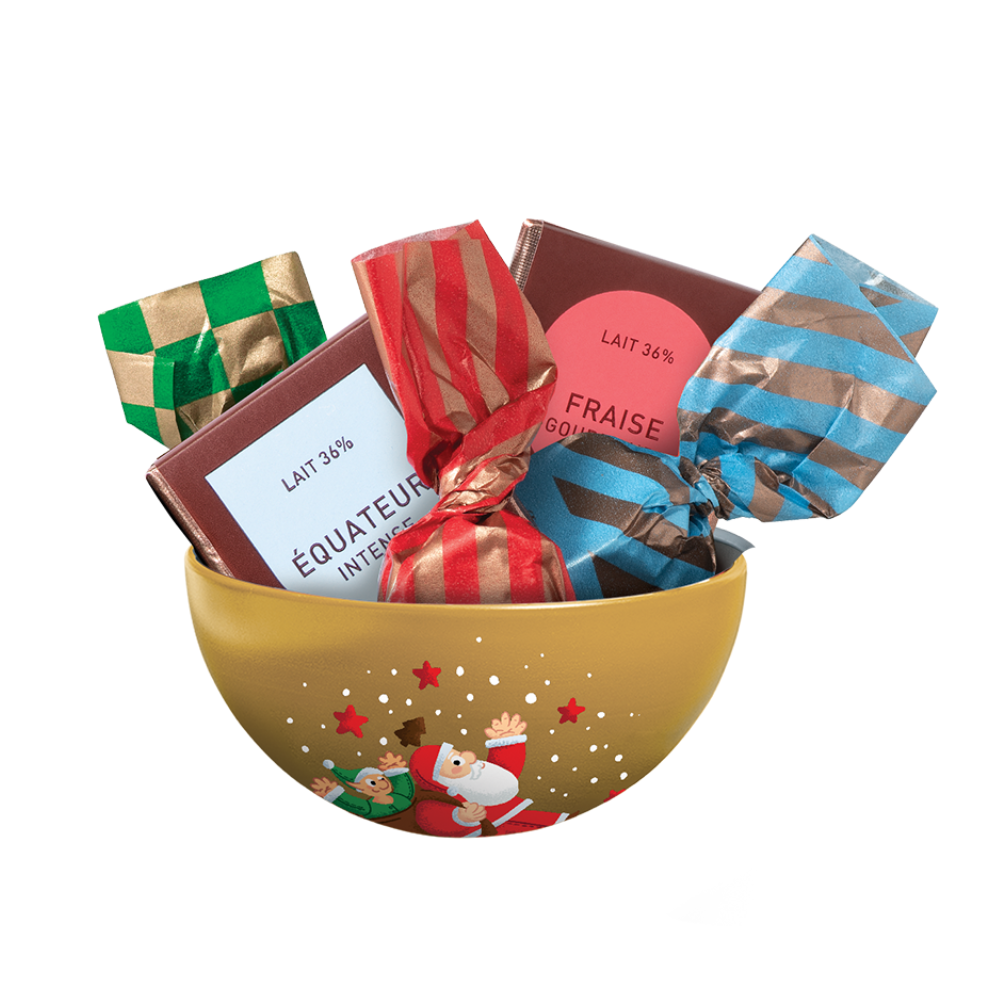 DECORATED METAL CHRISTMAS BAUBLE