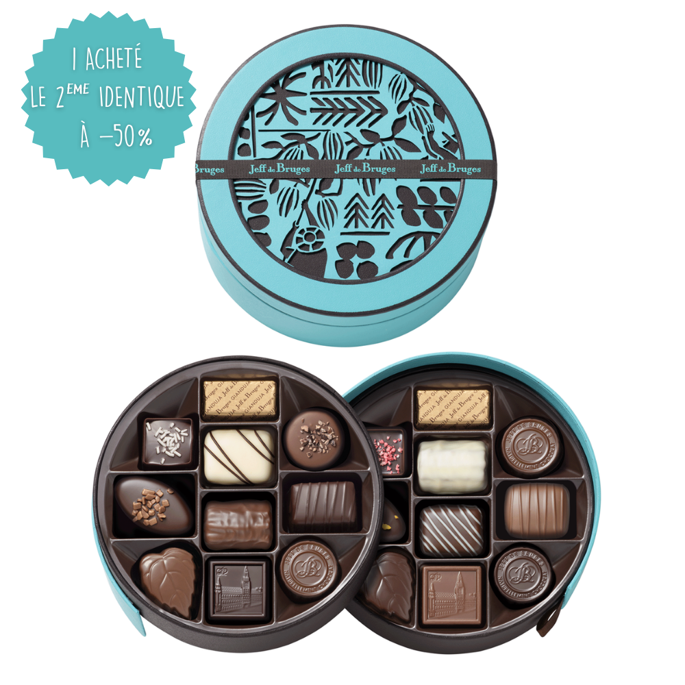 BOITE RONDE 20 CHOCOLATS ASSORTIS