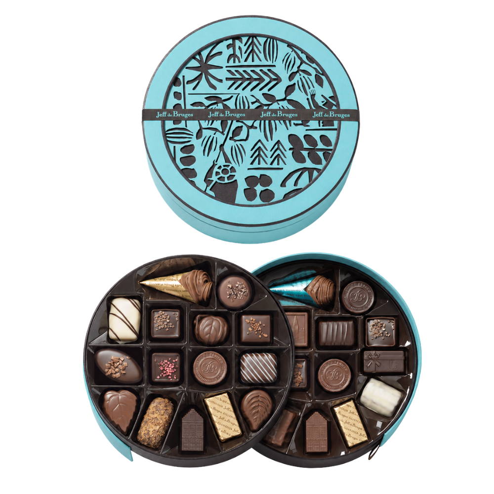 BOITE RONDE 30 CHOCOLATS ASSORTIS