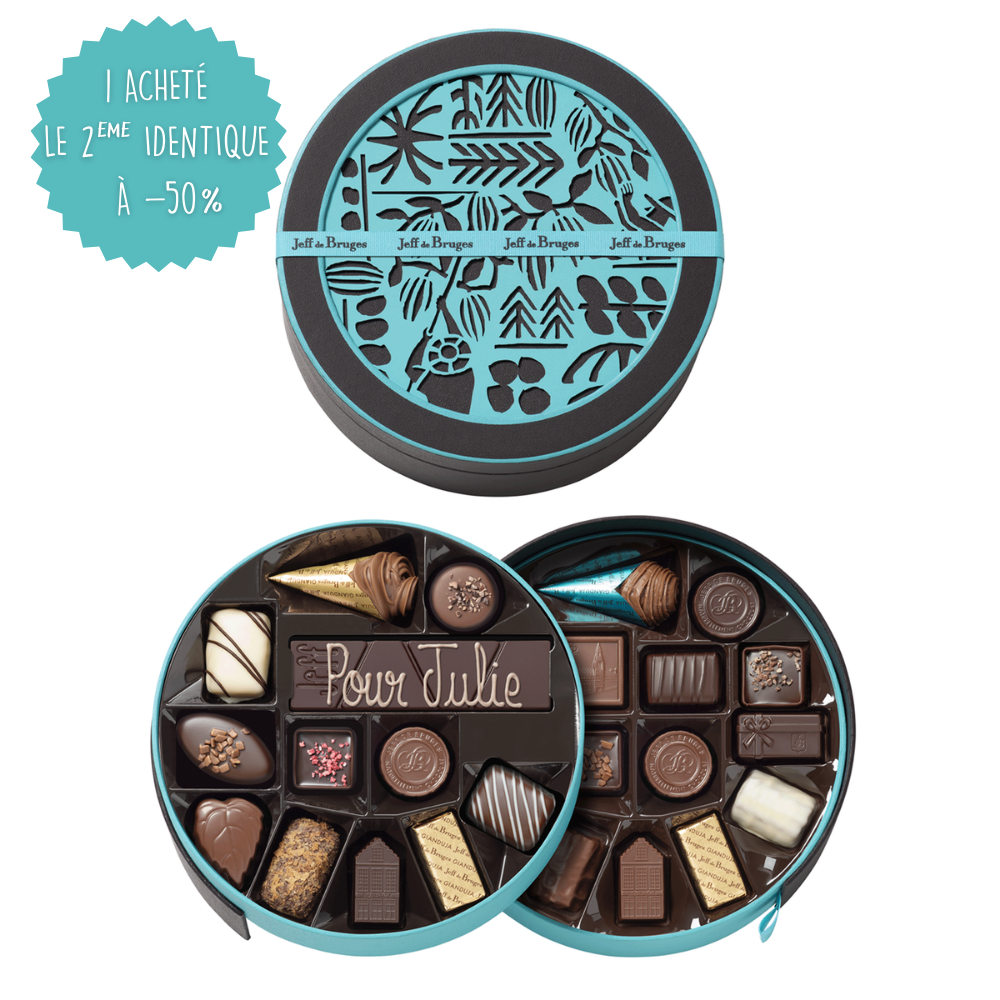 BOITE RONDE 30 CHOCOLATS ASSORTIS