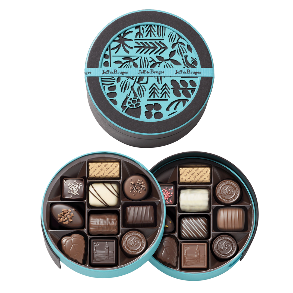 BOITE RONDE 20 CHOCOLATS ASSORTIS
