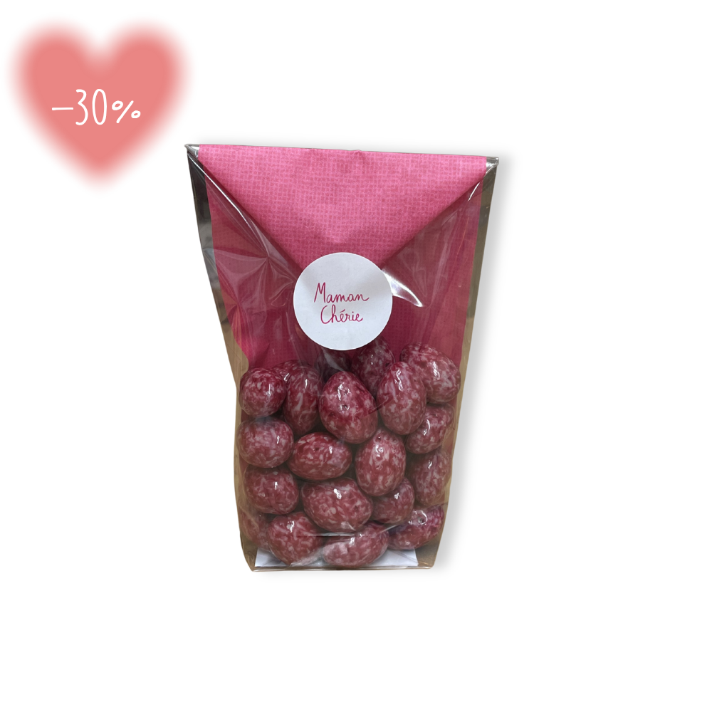 Kraft Pouch of Raspberry Chocolate Almonds