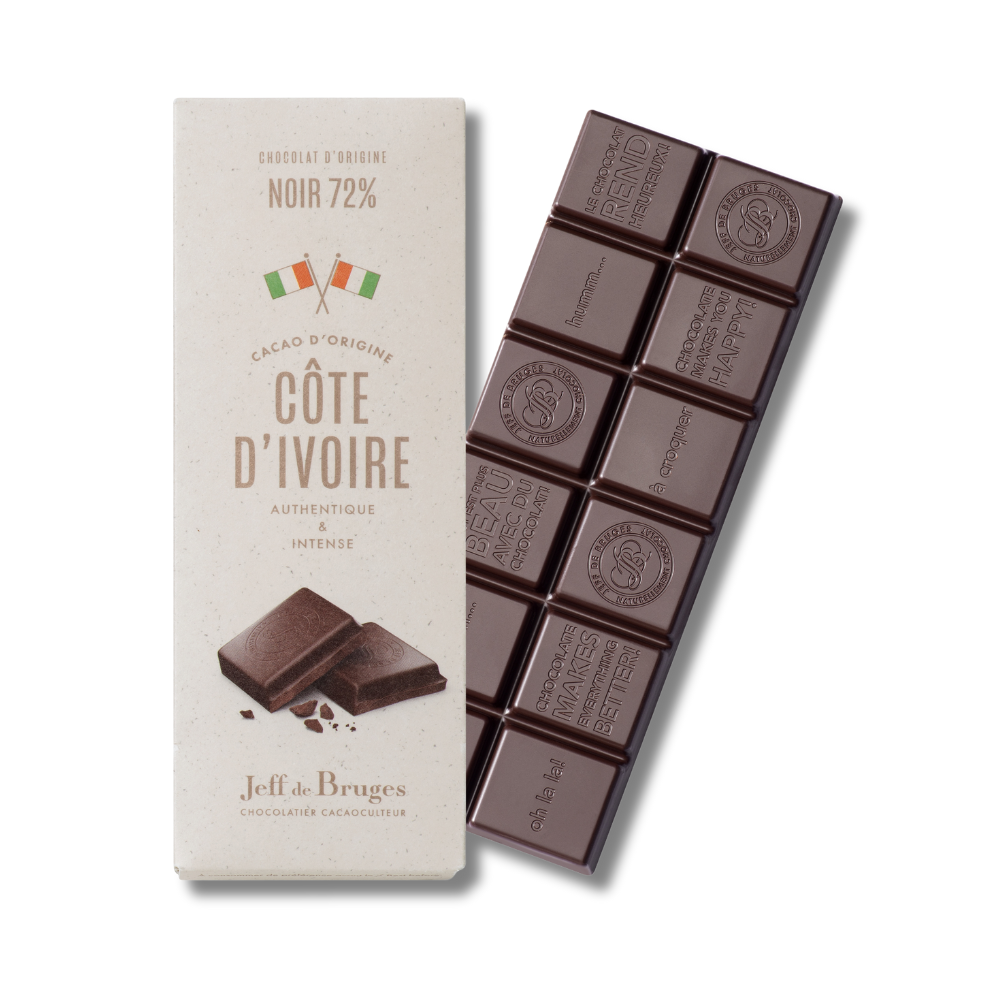 TABLETTE CÔTE D'IVOIRE 72% CHOCOLAT NOIR