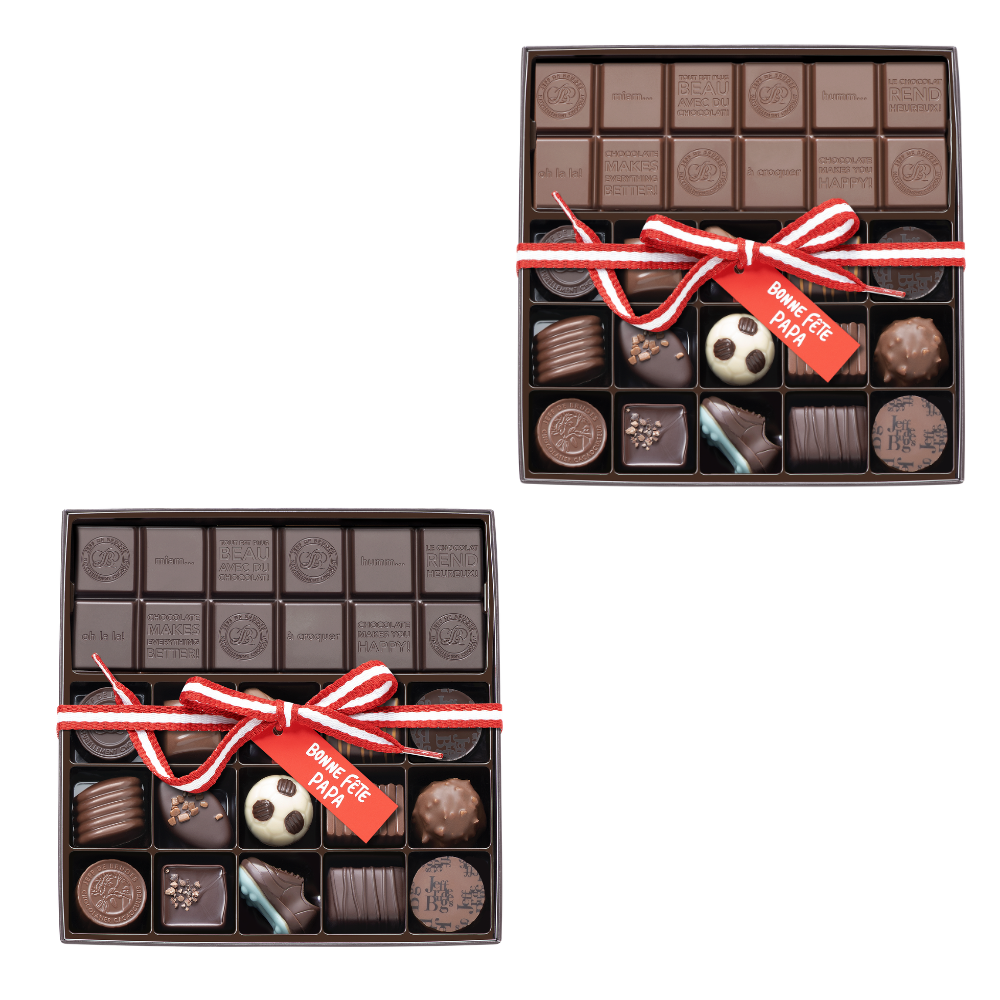 BOÎTE SPÉCIALITÉ FÊTE DES PÈRES 15 CHOCOLATS + TABLETTE