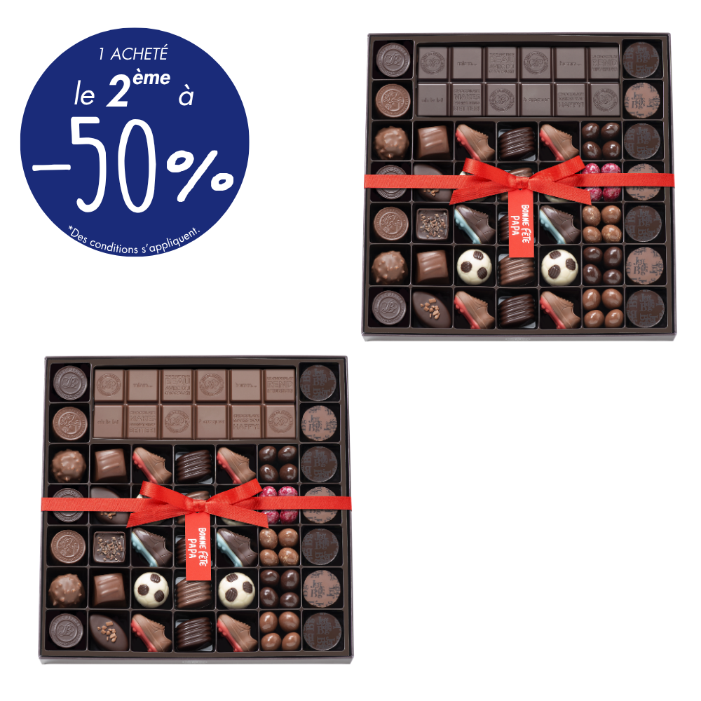 BOITE SPÉCIALITÉ 39 CHOCOLATS FÊTES DES PÈRES ET SA TABLETTE