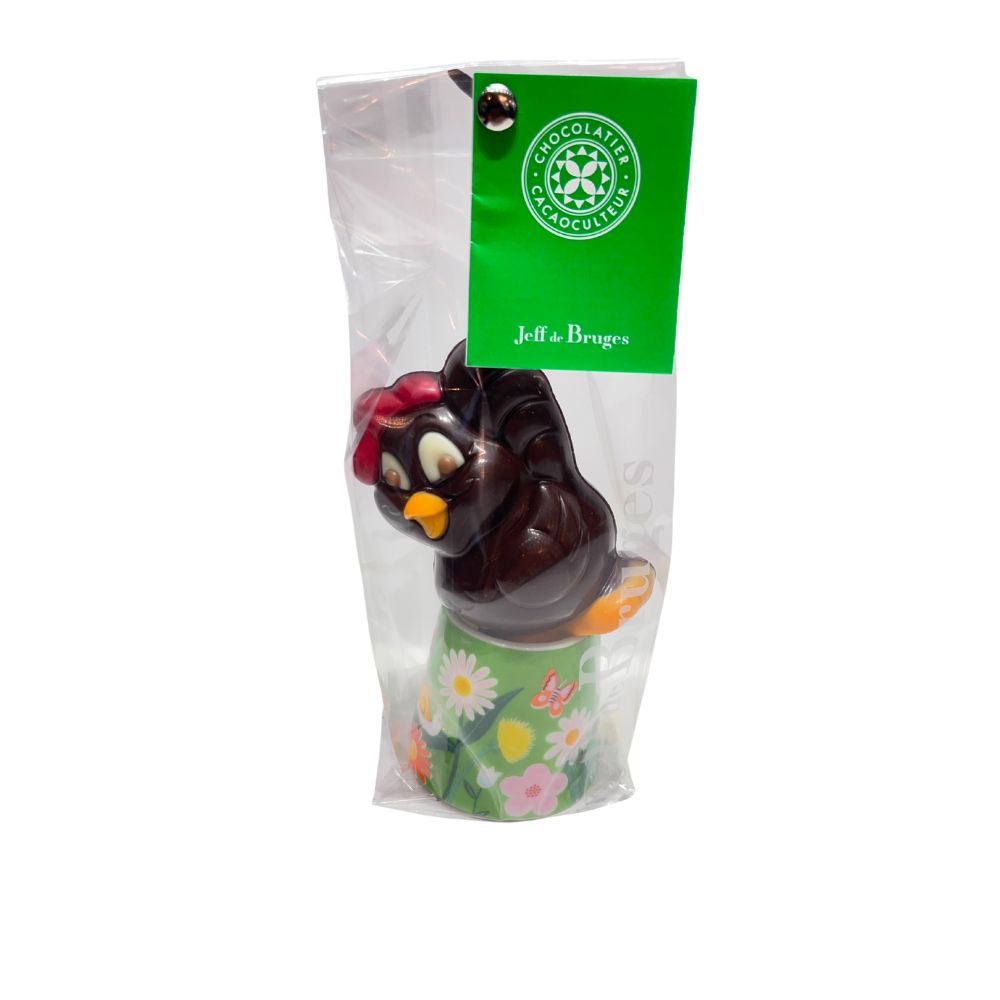 COQUETIER ANIMAL CREUX EN CHOCOLAT AU LAIT OU NOIR