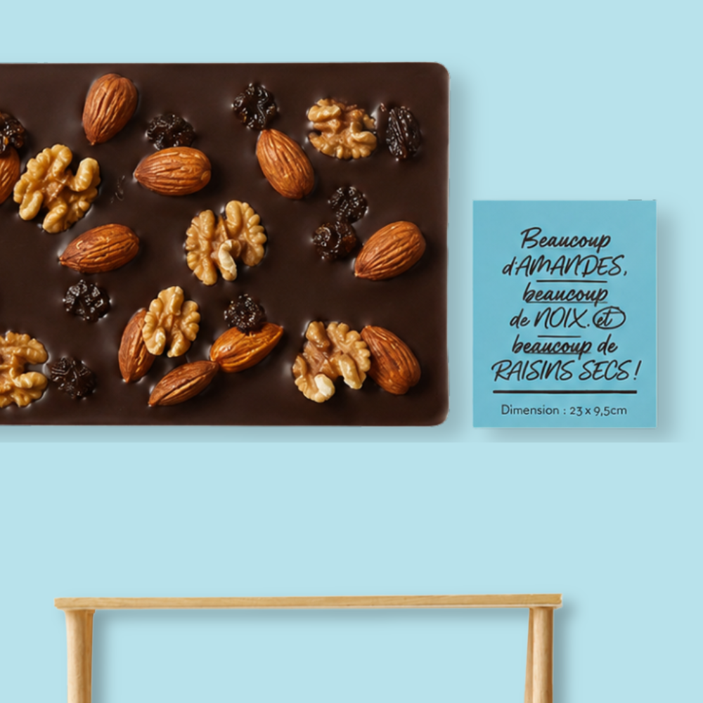 GOURMET MENDIANT BLACK CHOCOLATE BARK