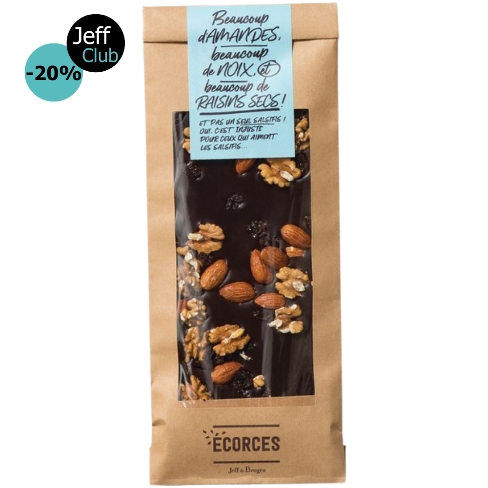 GOURMET MENDIANT BLACK CHOCOLATE BARK