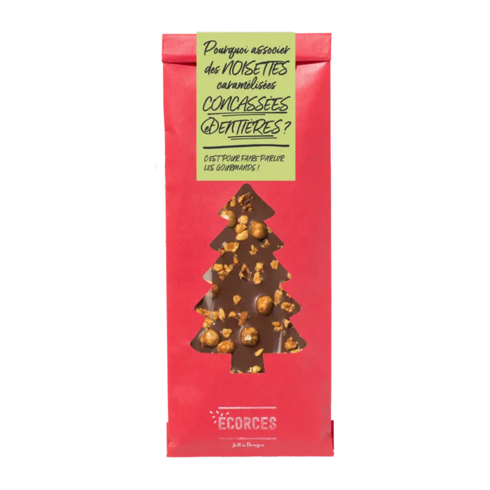 MILK CHOCOLATE BARK AND CARAMELIZED HAZELNUTS