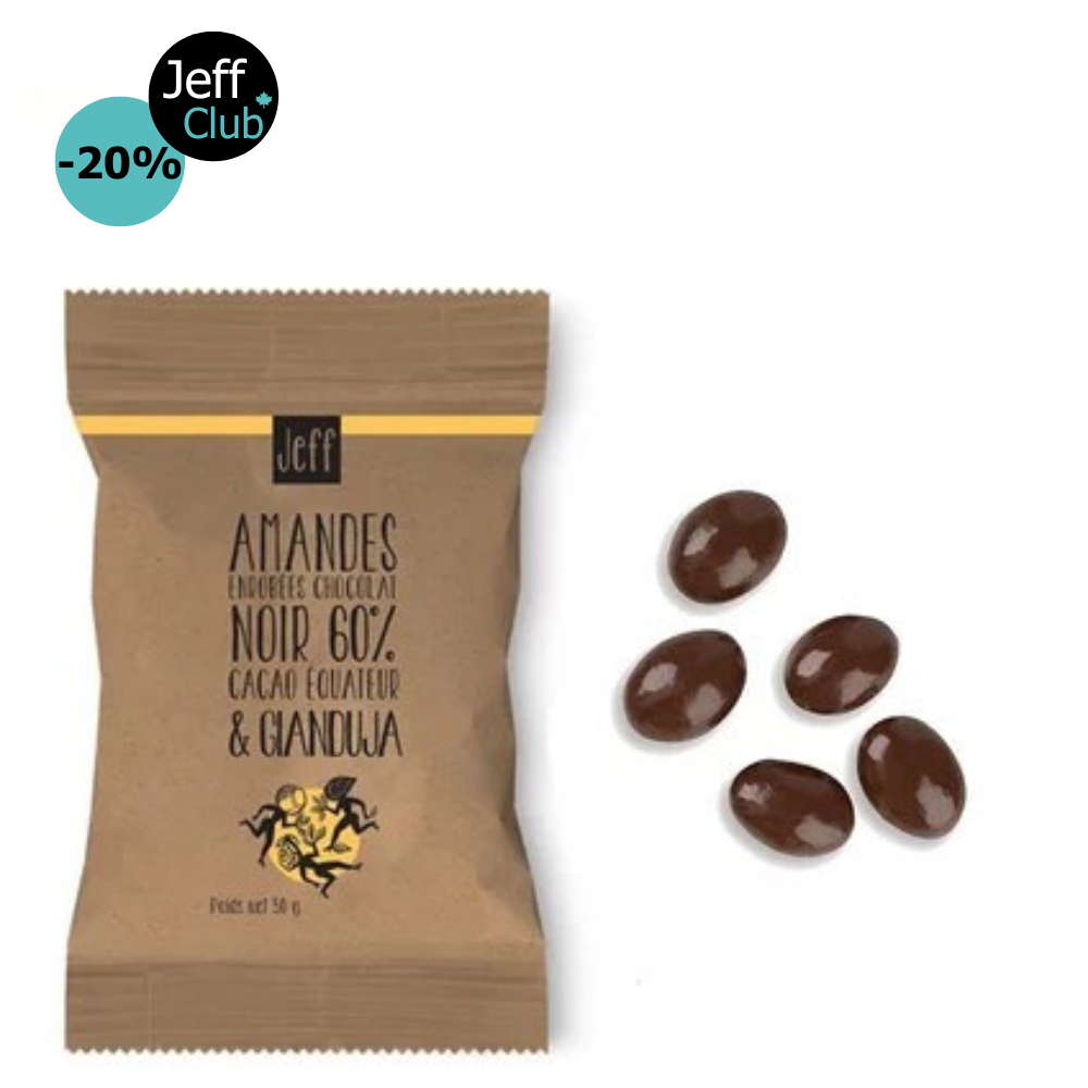 BLACK ALMONDS 60% GIANDUJA 50G
