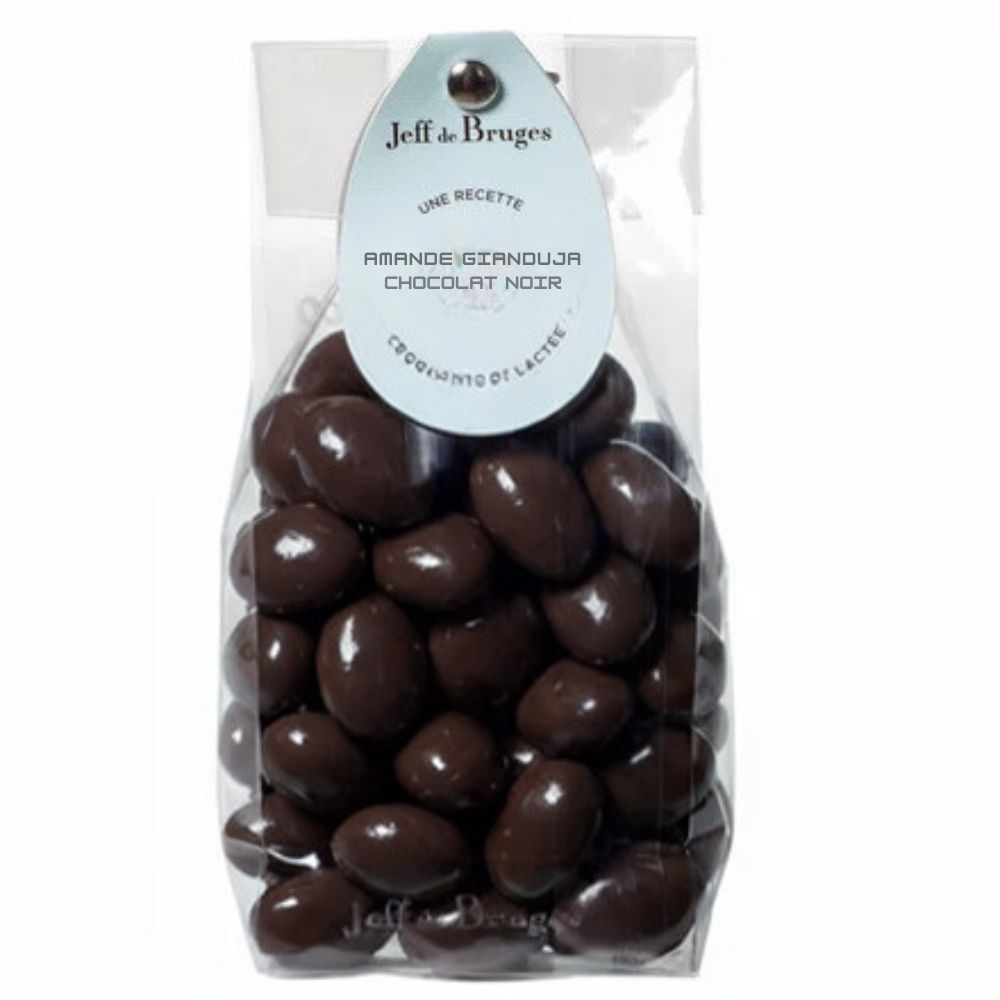 SACHET AMANDES GIANDUJA CHOCOLAT NOIR
