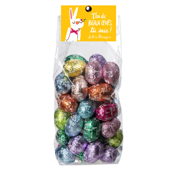 Sachet 200 grammes de petits oeufs plein chocolat