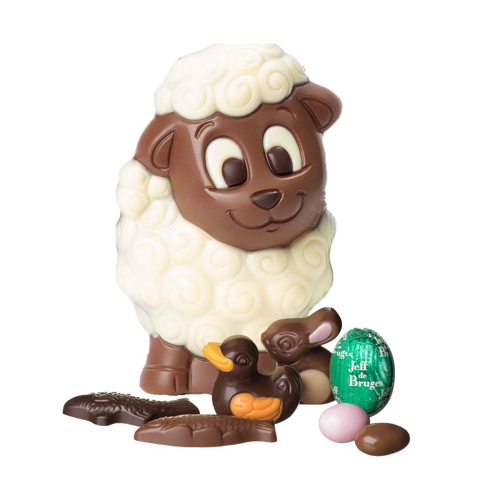 MOUTON GASTON DUO CHOCOLAT LAIT ET BLANC