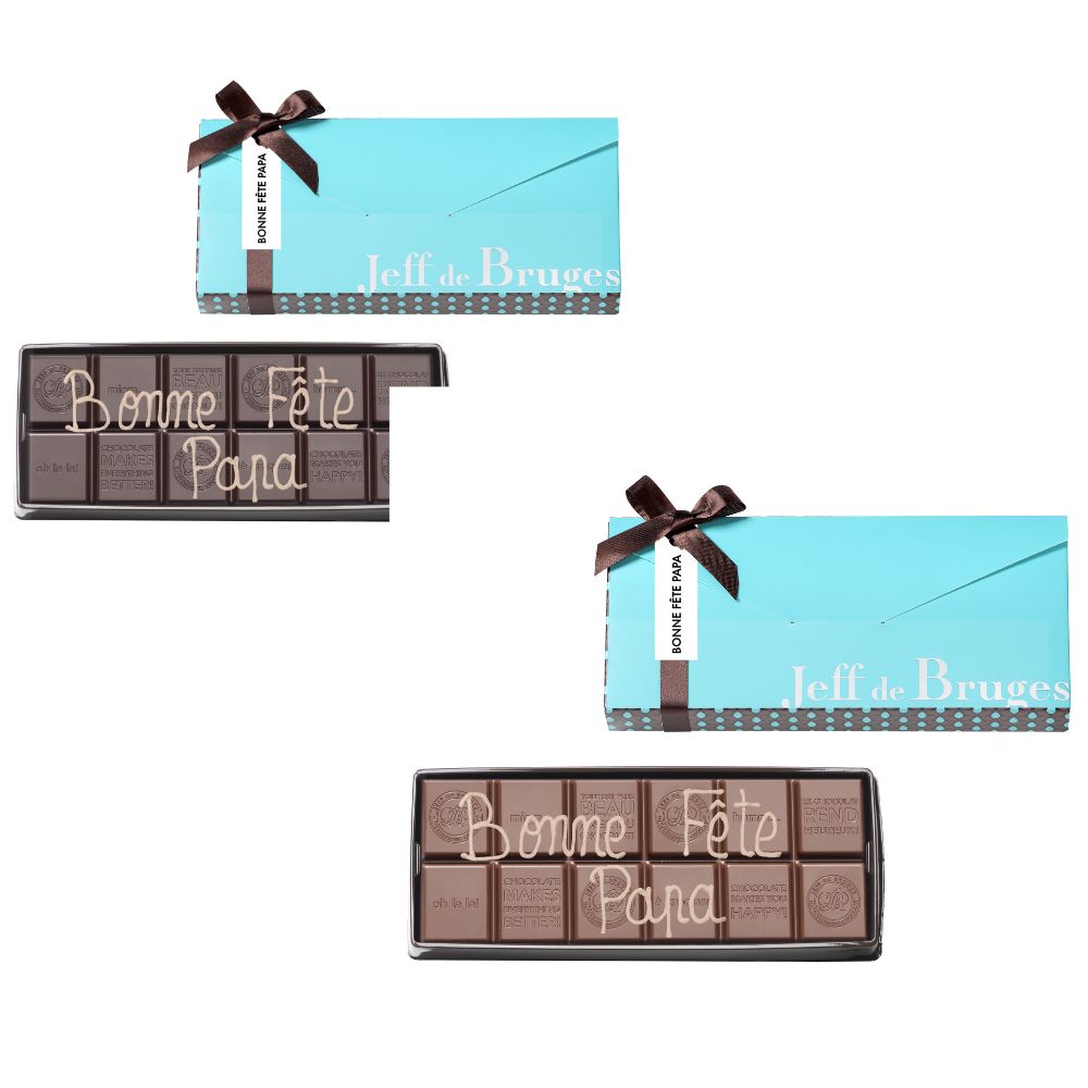 TABLETTE EN CHOCOLAT PERSONNALISABLE DANS SON ETUIT
