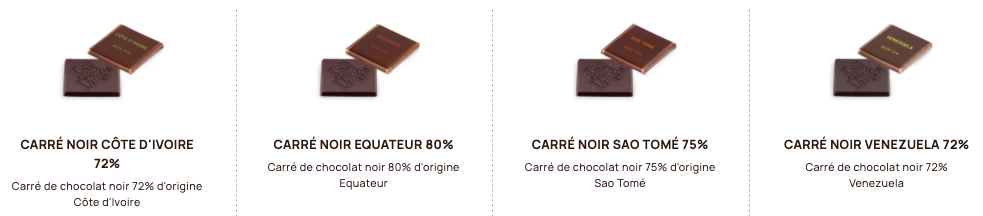 BOÎTE MACAO 60 CARRÉS GRAND CRUS